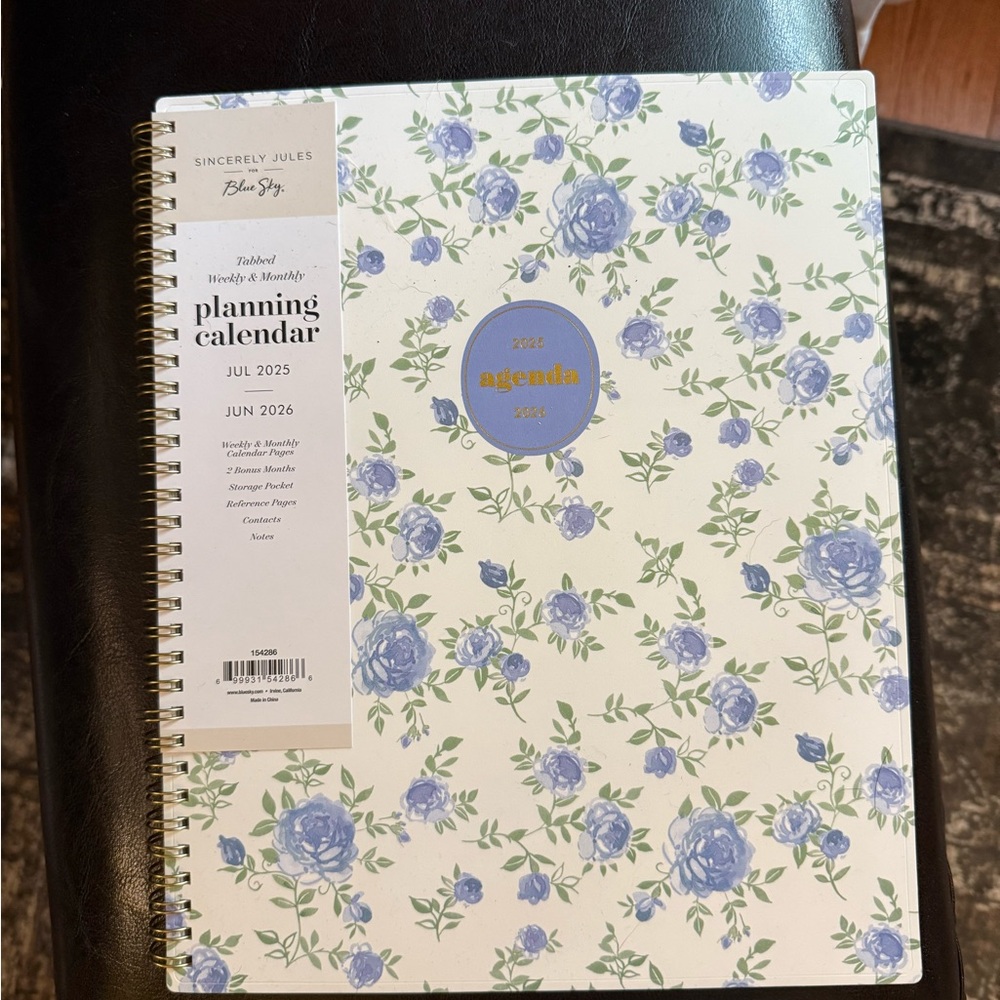 Sincerely Jules Blue Sky Floral Planning Calendar